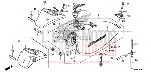 RESERVOIR A CARBURANT (VT750C/C2S/CA/CS) VT750CSD de 2013
